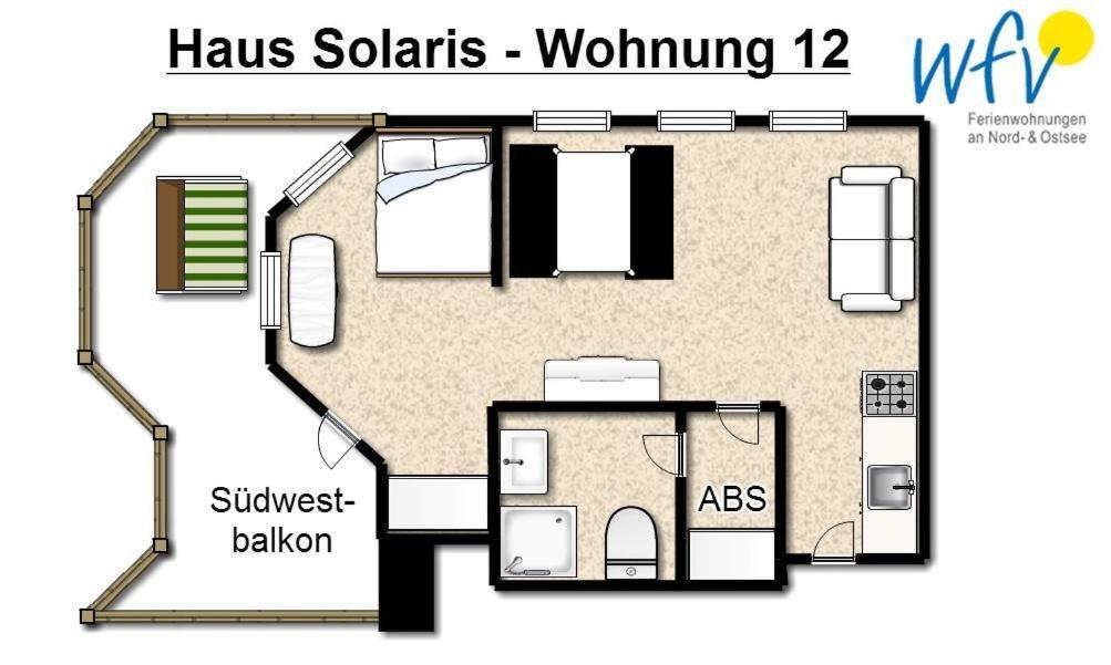 Haus Solaris - Ferienwohnung Westblick Wangerooge Exterior foto